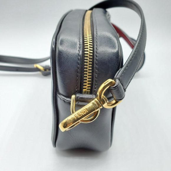 Fendi Mini Camera Case Leather Bag (RED ZIPPER Edition) - Picture 4 of 12